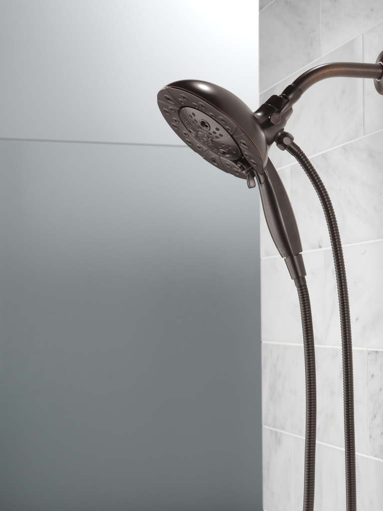 Delta Universal Showering Components: H2Okinetic® In2Ition® 5-Setting Two-In-One Shower - Venetian Bronze