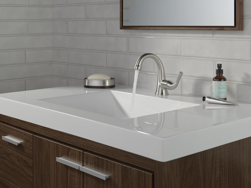 Delta Kayra®: Single Handle Bathroom Faucet - Single Handle Lever - Stainless