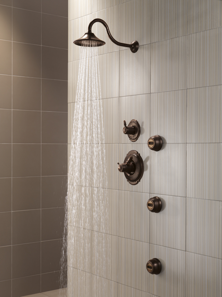 Delta Universal Showering Components: Premium 3-Setting Shower Head - Venetian Bronze