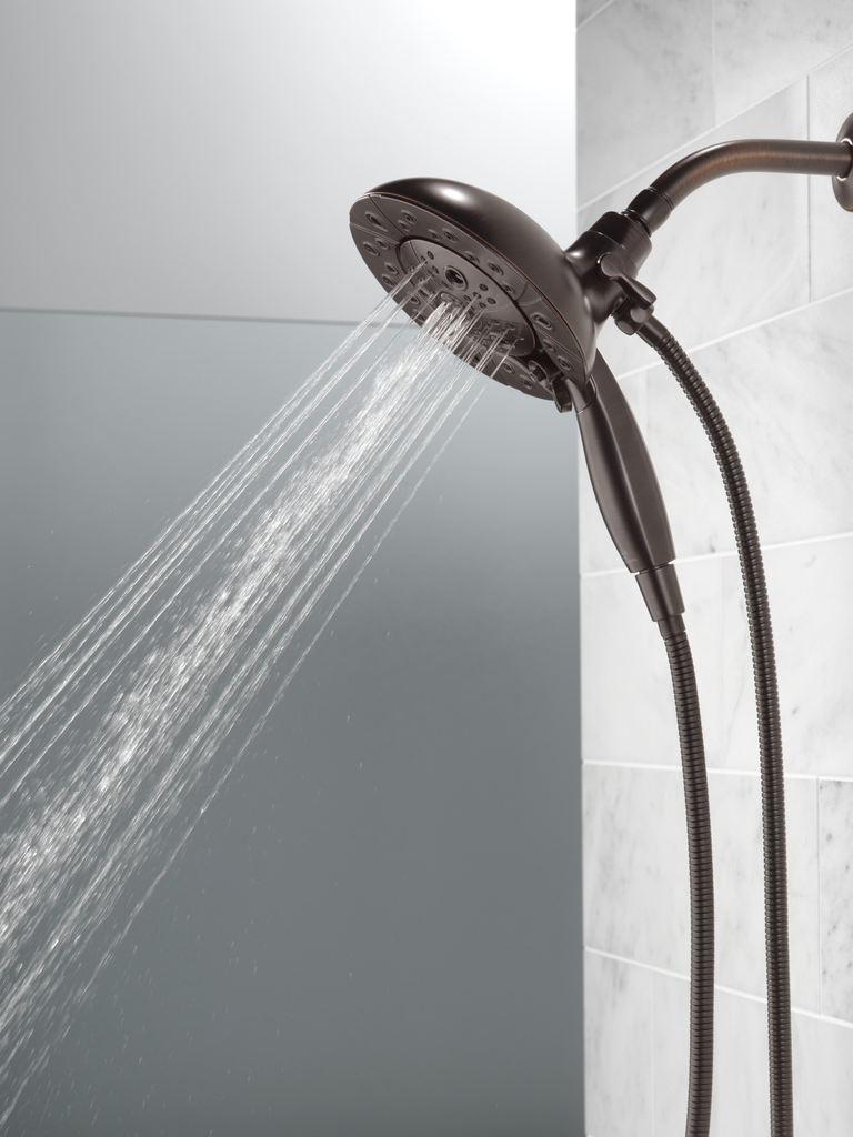 Delta Universal Showering Components: H2Okinetic® In2Ition® 5-Setting Two-In-One Shower - Venetian Bronze