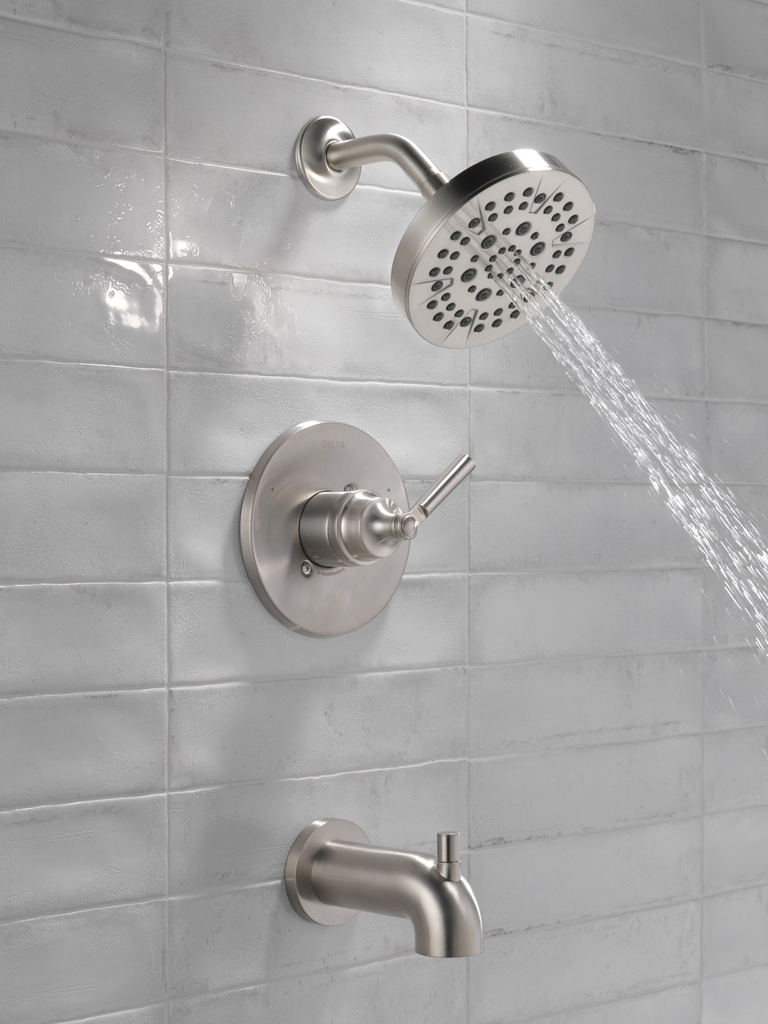 Delta Saylor™: Monitor® 14 Series Tub & Shower Trim - Single Handle Lever - Stainless