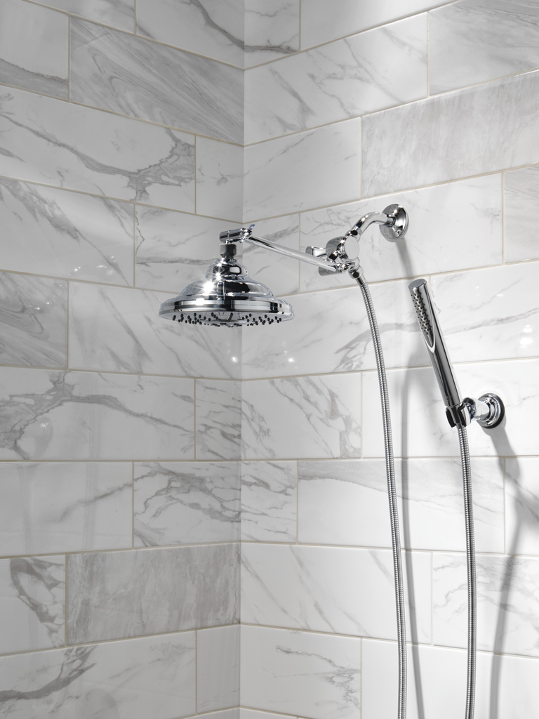 Delta Universal Showering Components: 3-Way Shower Arm Diverter For Hand Shower - Chrome