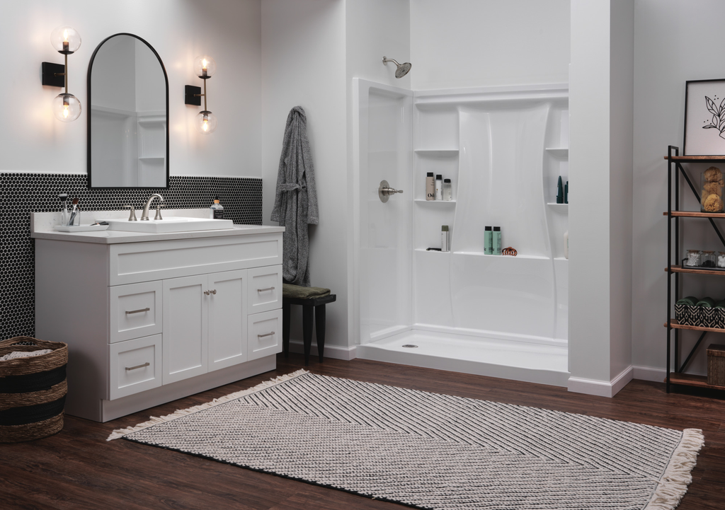 Delta Woodhurst™: Shower Trim - Single Handle Lever - Stainless