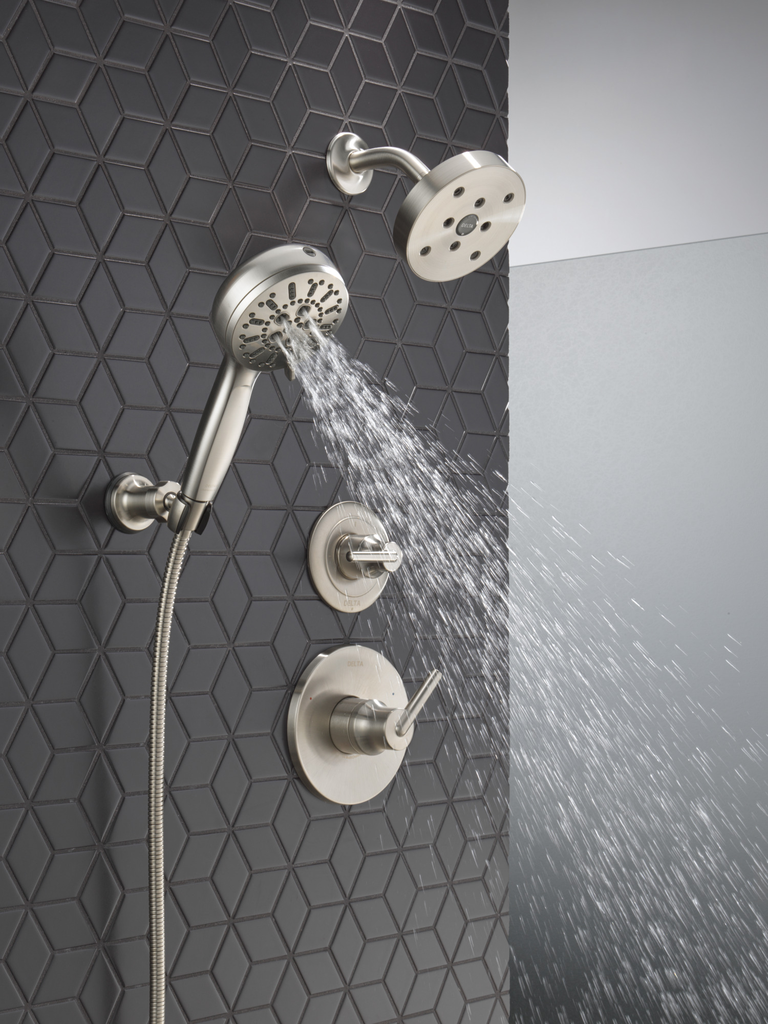 Delta Trinsic®: 3-Setting 2-Port Diverter Trim - Single Handle Lever - Stainless