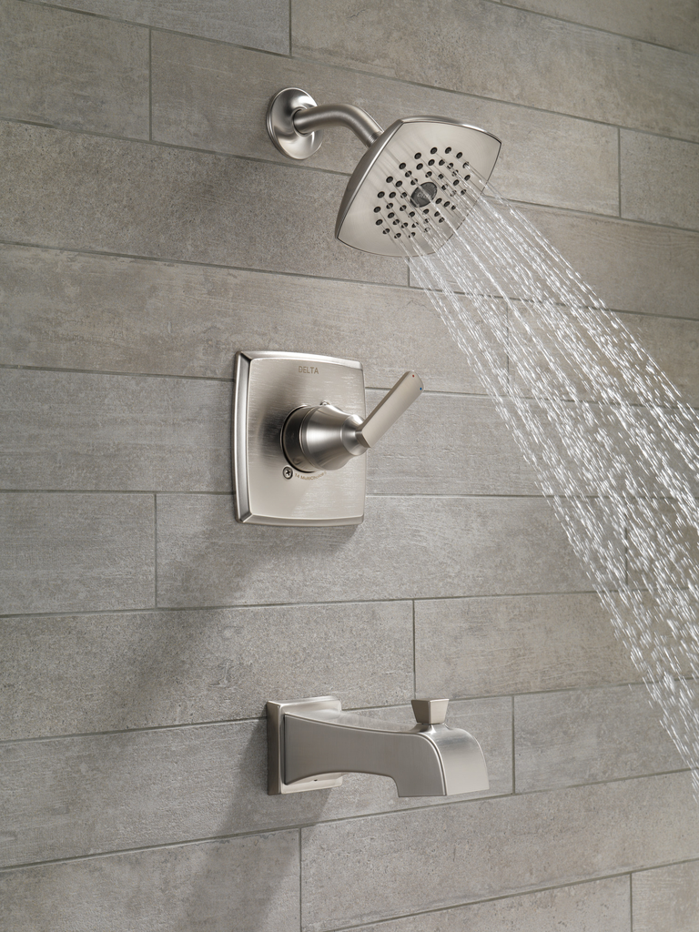 Delta Ashlyn®: Monitor® 14 Series Tub & Shower Trim - Single Handle Lever - Stainless