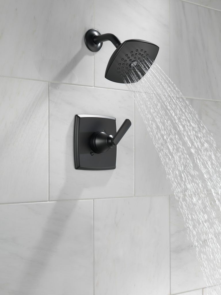 Delta Ashlyn®: Monitor® 14 Series Shower Trim - Single Handle Lever - Matte Black
