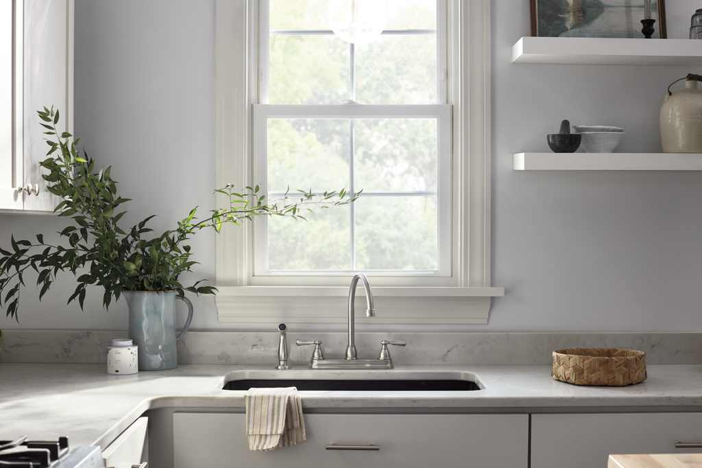 Peerless Elmhurst®: Two-Handle Kitchen Faucet With Spray - Two Handle Lever - Stainless