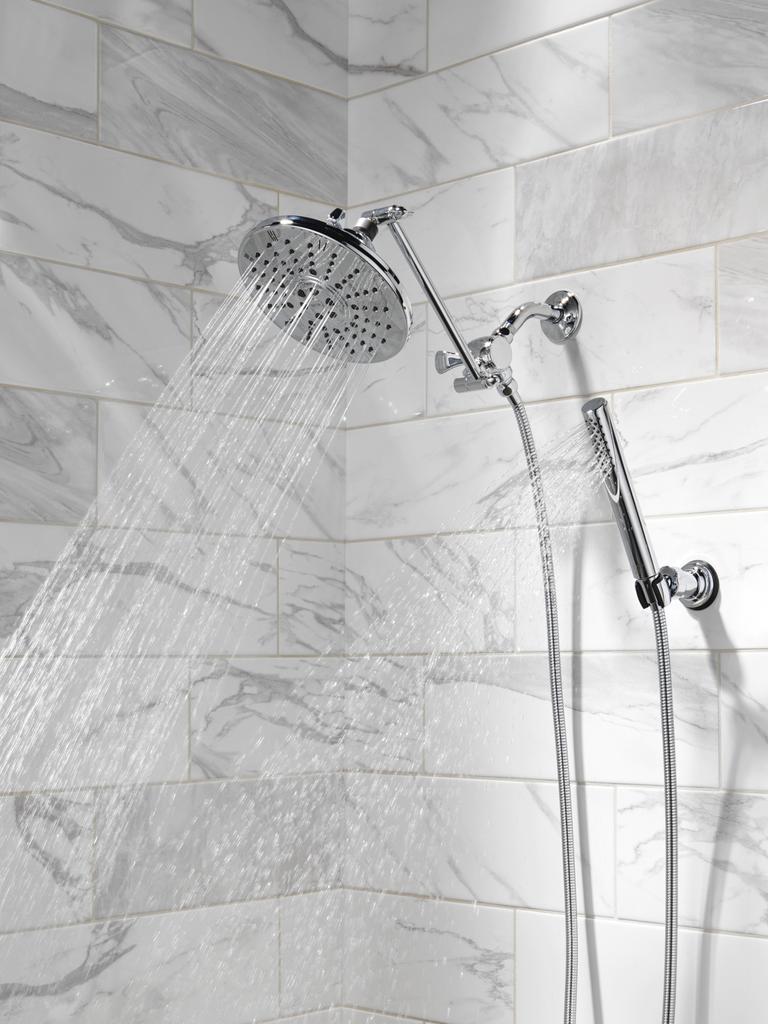 Delta Universal Showering Components: 3-Way Shower Arm Diverter For Hand Shower - Chrome