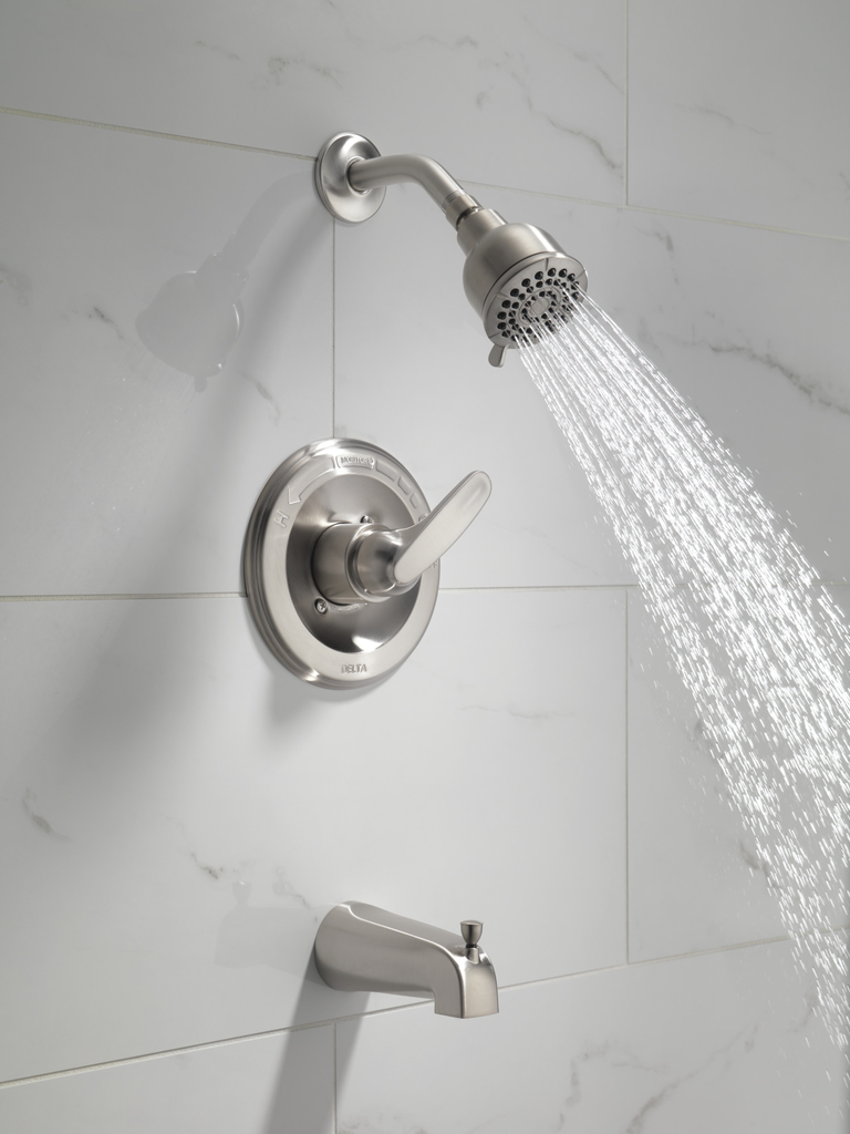 Delta Foundations®: Monitor® 13 Series Tub & Shower Trim - Single Handle Lever - Stainless