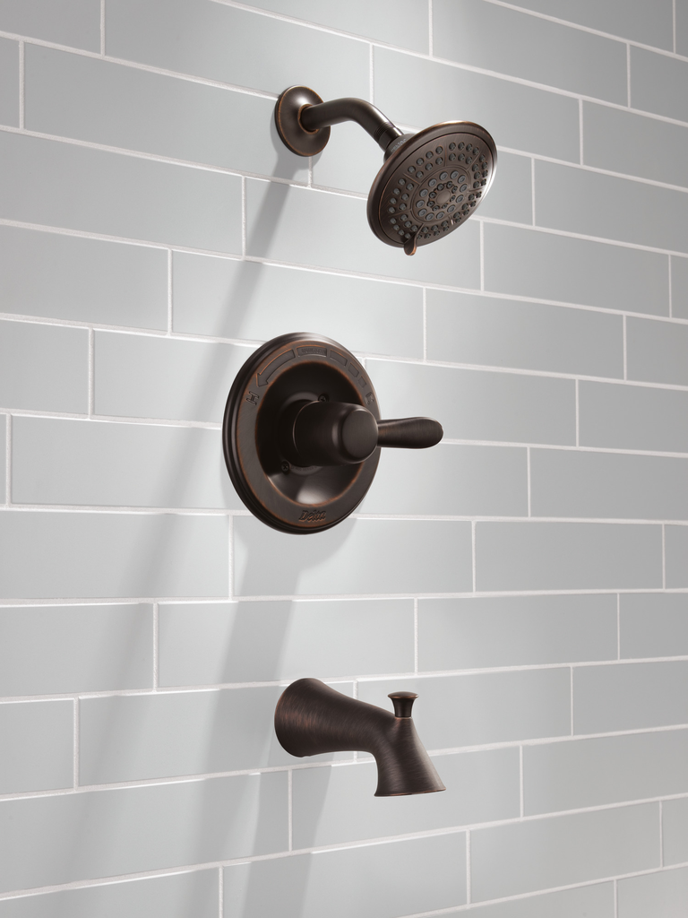 Delta Lahara®: Monitor® 14 Series Tub & Shower Trim - Single Handle Lever - Venetian Bronze