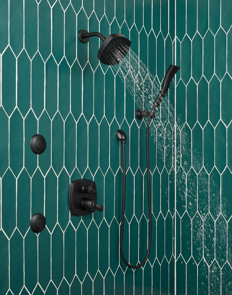 Delta Universal Showering Components: Wall Elbow For Hand Shower - Matte Black