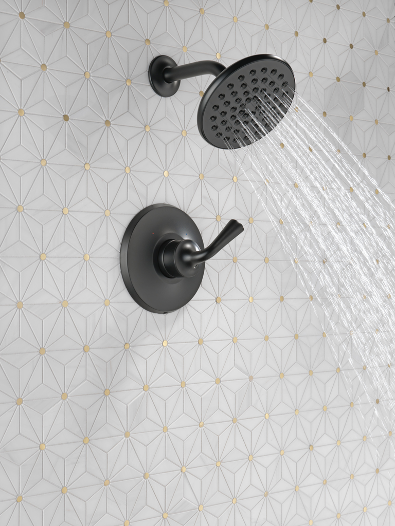 Delta Kayra®: Monitor 14 Series Shower Trim - Single Handle Lever - Matte Black