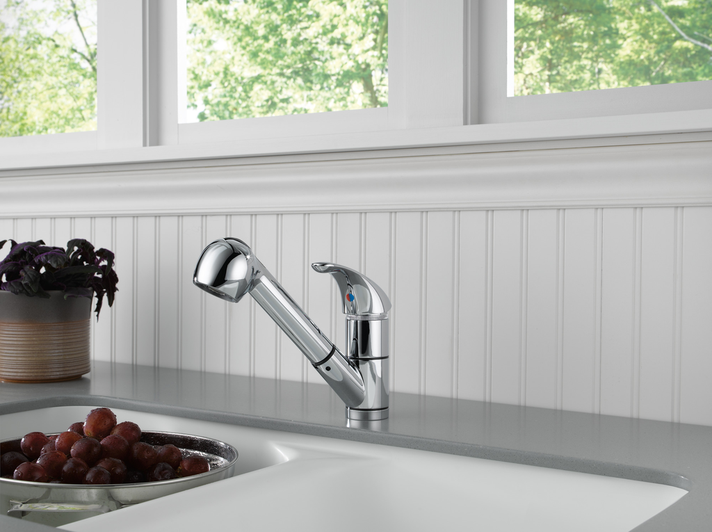 Peerless Core: Kitchen Pull-Out Faucet - Single Handle Lever - Chrome