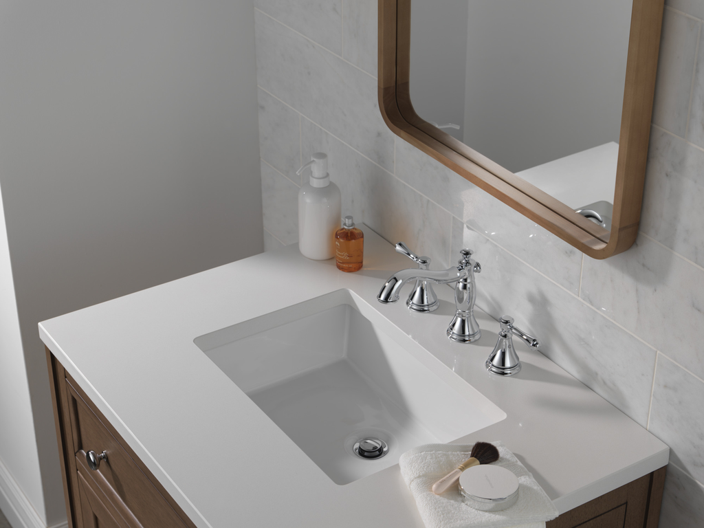 Delta Cassidy®: Two Handle Widespread Bathroom Faucet - Two Handle Lever - Chrome