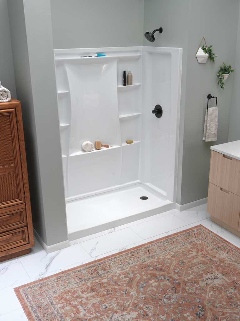 Delta Trinsic®: Monitor® 14 Series H2Okinetic® Shower Trim - Single Handle Lever - Matte Black