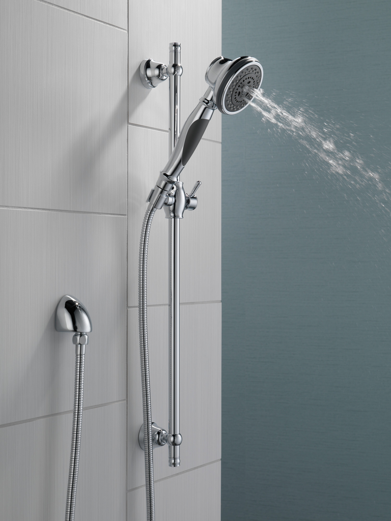 Delta Other: Premium 3-Setting Slide Bar Hand Shower - Chrome