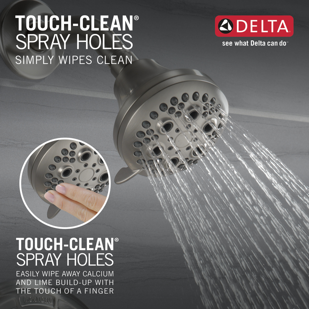 Delta Classic: Monitor® 13 Series Tub & Shower Trim - Single Handle Lever - Stainless