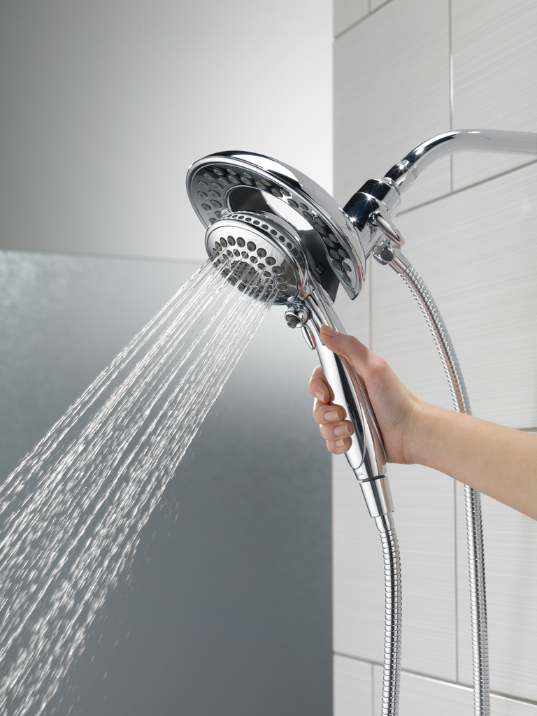 Delta Universal Showering Components: In2Ition® 5-Setting Two-In-One Shower - Chrome