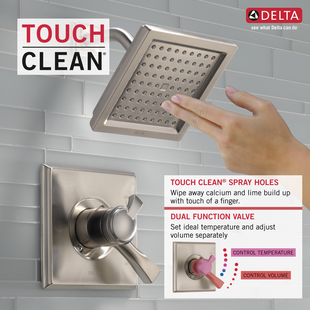 Delta Dryden™: Monitor® 17 Series Shower Trim - Single Handle Lever - Stainless