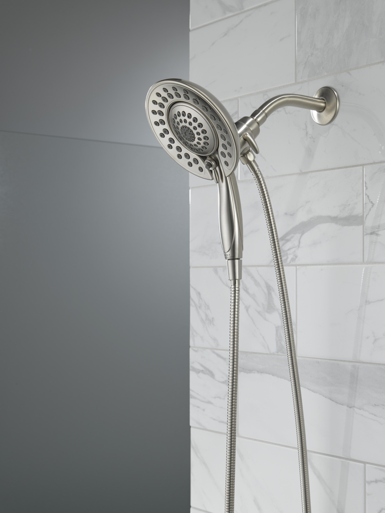 Delta Universal Showering Components: In2Ition® 5-Setting Two-In-One Shower - Stainless