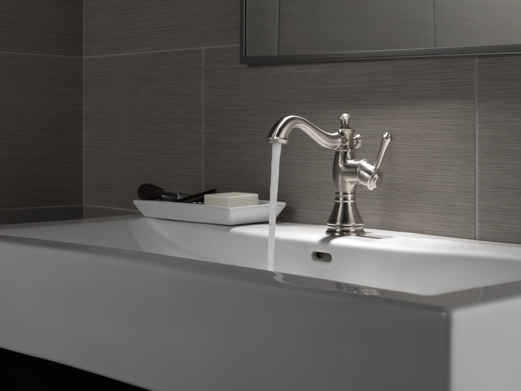 Delta Cassidy®: Single Handle Bathroom Faucet - Single Handle Lever - Stainless