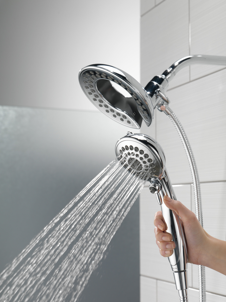 Delta Universal Showering Components: In2Ition® 5-Setting Two-In-One Shower - Chrome