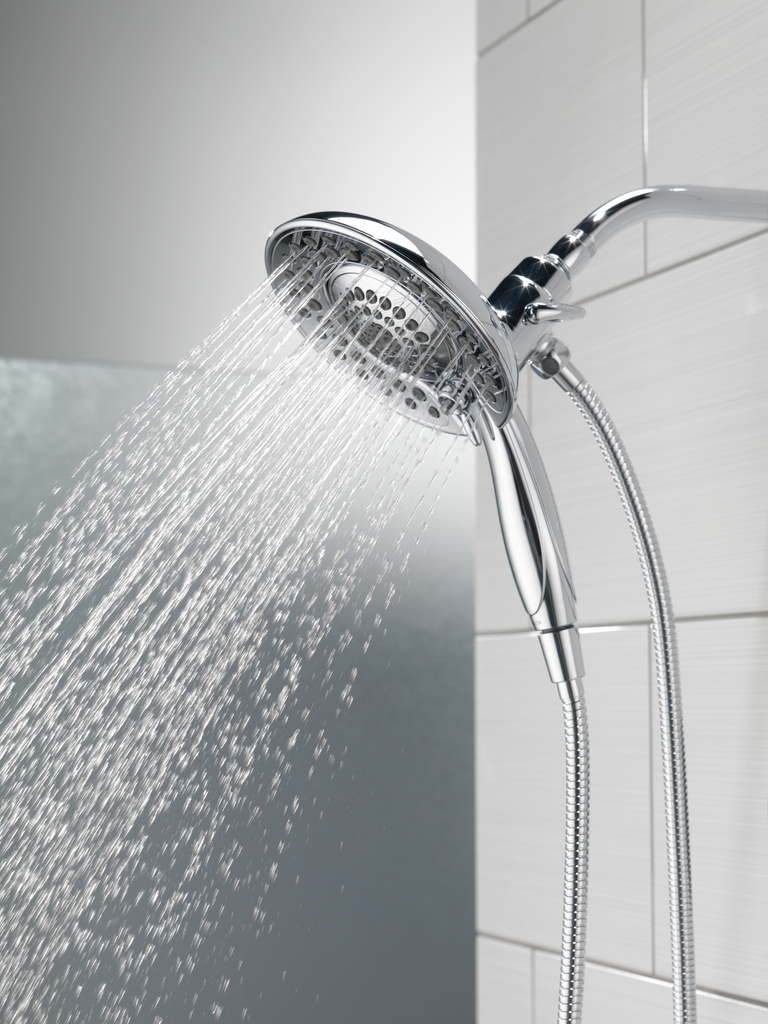 Delta Universal Showering Components: In2Ition® 5-Setting Two-In-One Shower - Chrome