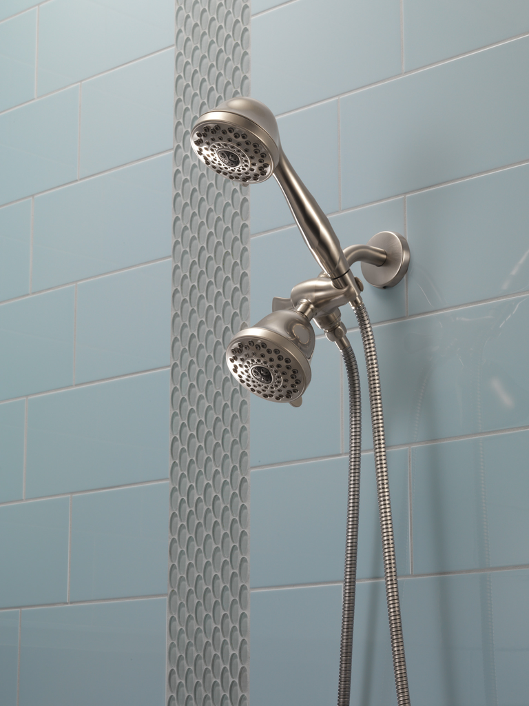 Delta Universal Showering Components: Shower Arm & Flange - Stainless