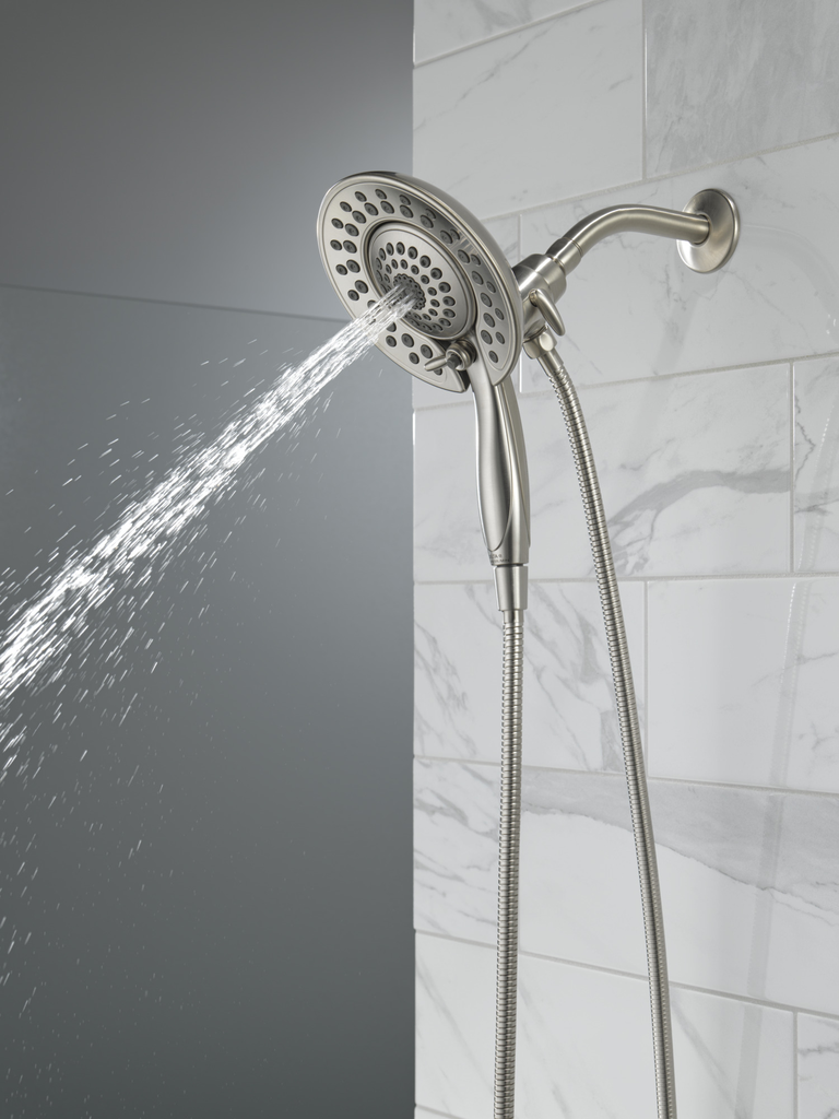 Delta Universal Showering Components: In2Ition® 5-Setting Two-In-One Shower - Stainless