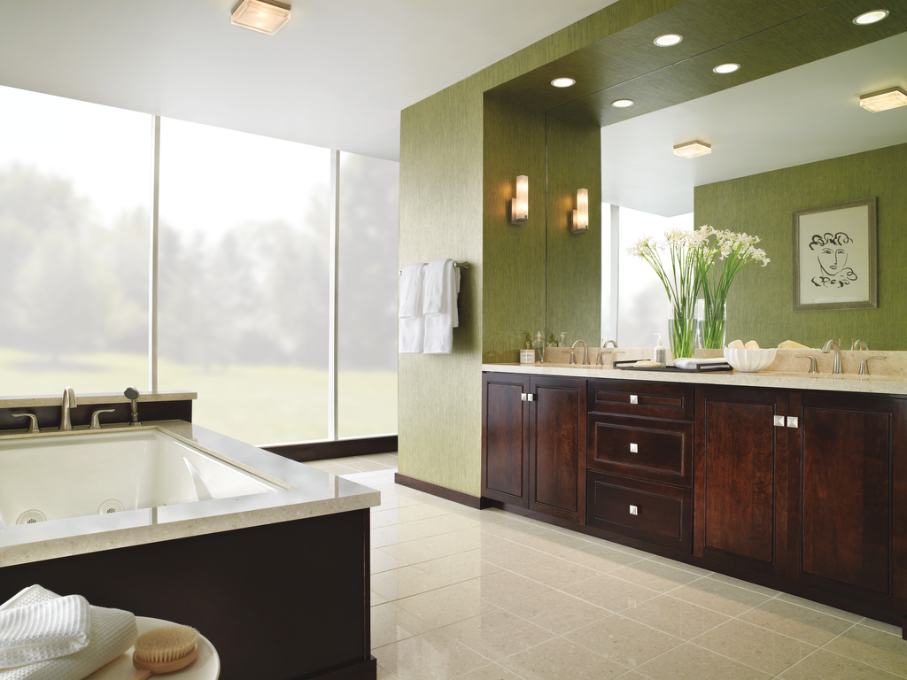 Delta Lahara®: Roman Tub With Handshower Trim - Two Handle Lever - Stainless