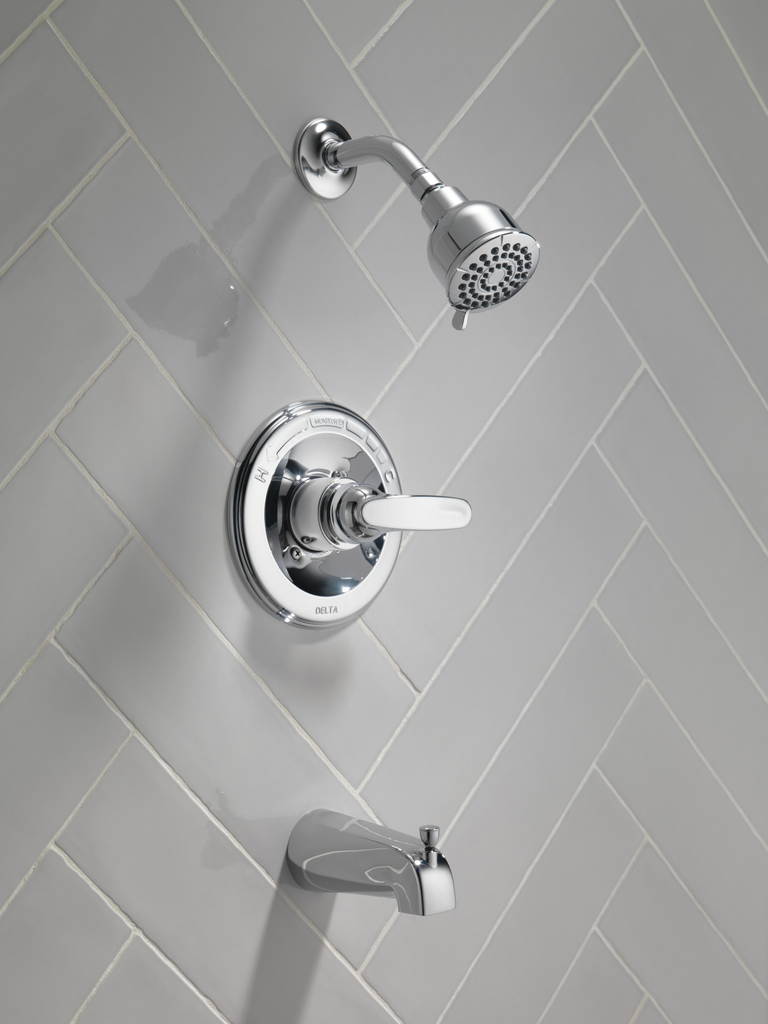 Delta Foundations®: Monitor® 13 Series Tub & Shower Trim - Single Handle Lever - Chrome