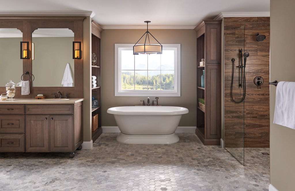 Delta Universal Showering Components: Shower Arm & Flange - Venetian Bronze