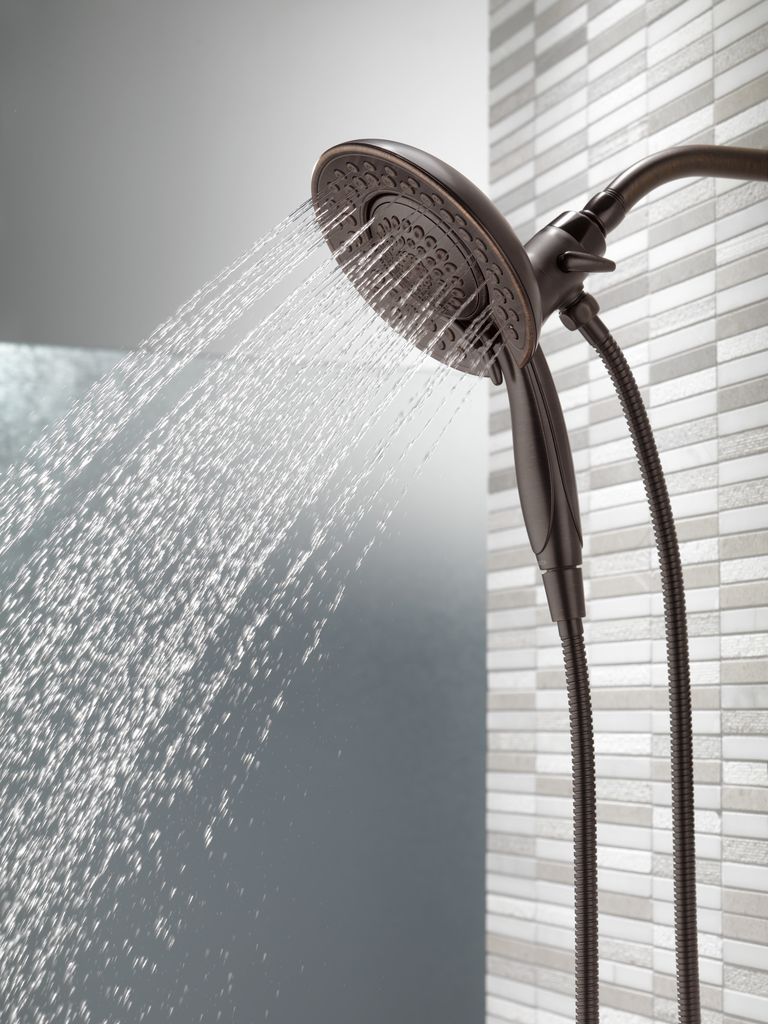 Delta Universal Showering Components: In2Ition® 5-Setting Two-In-One Shower - Venetian Bronze