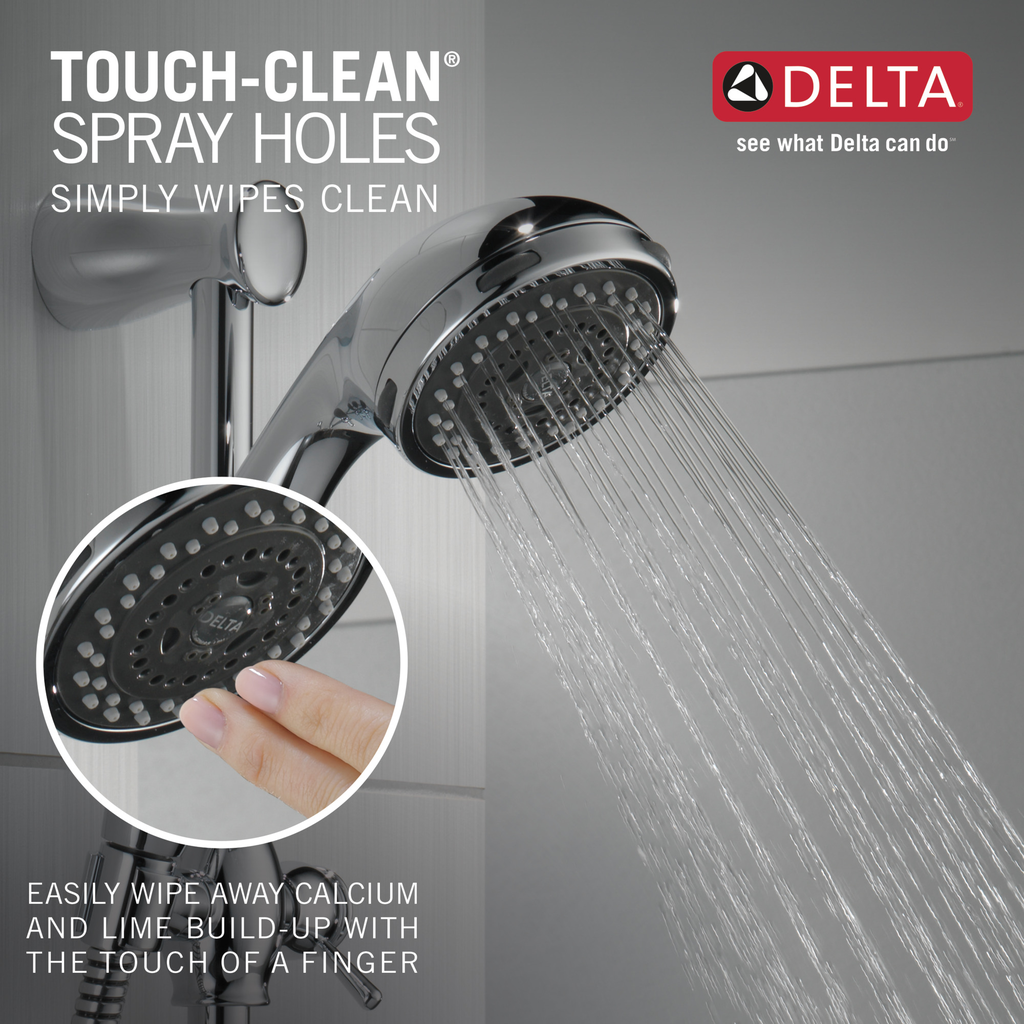 Delta Other: Premium 3-Setting Slide Bar Hand Shower - Chrome