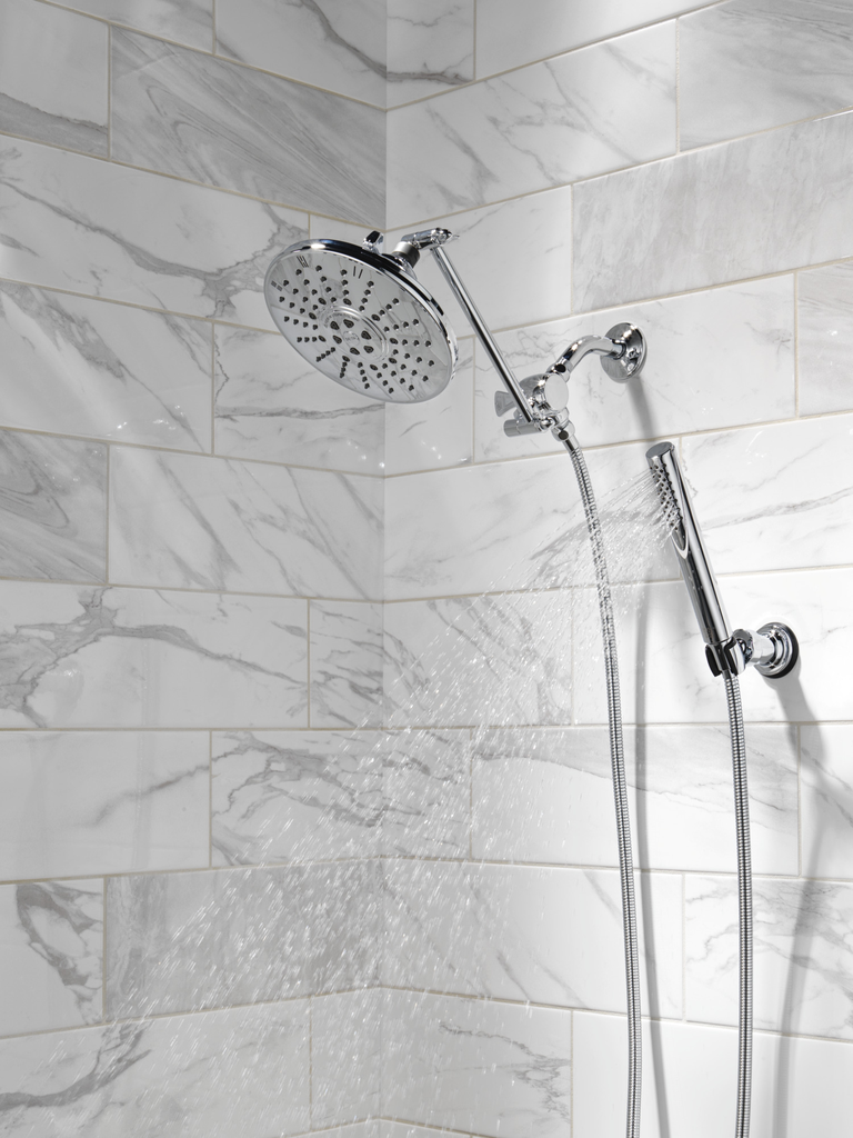 Delta Universal Showering Components: 3-Way Shower Arm Diverter For Hand Shower - Chrome