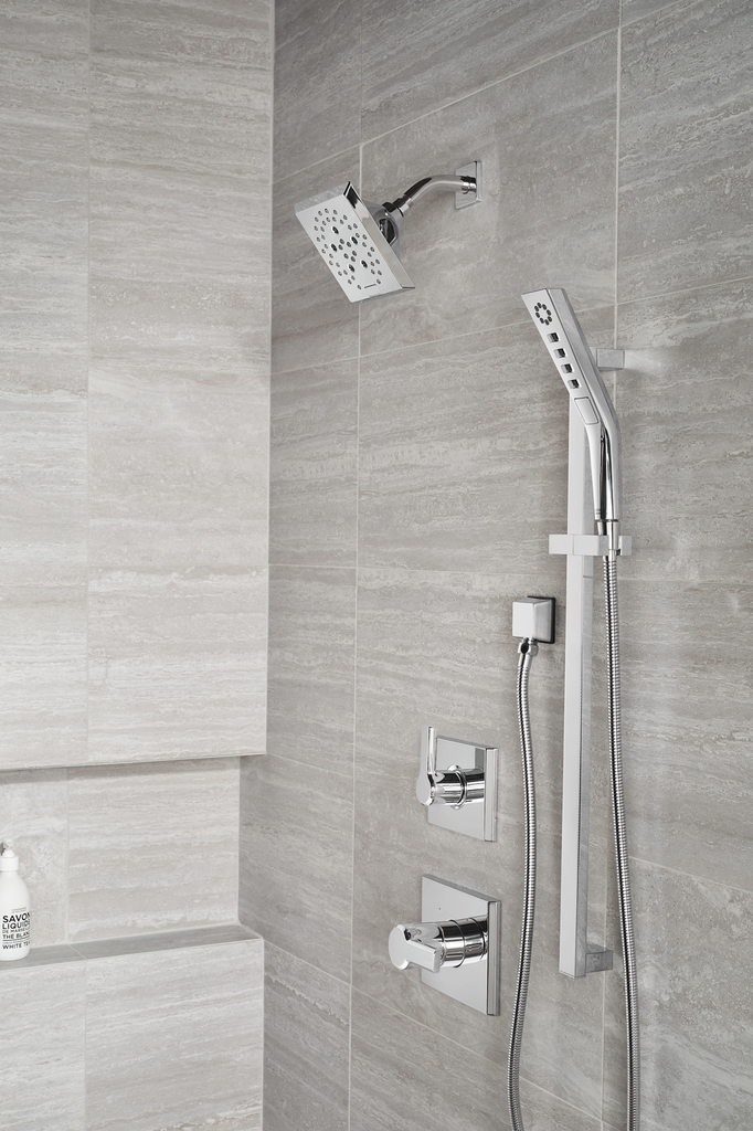 Delta Universal Showering Components: Square Wall Elbow For Hand Shower - Lumicoat® Chrome