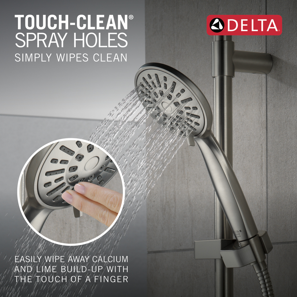 Delta Universal Showering Components: Hand Shower 1.75 Gpm W/Slide Bar 4S - Stainless
