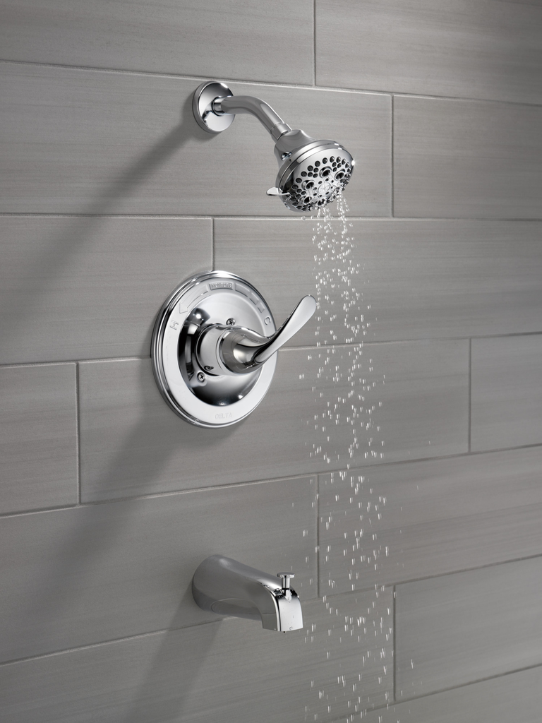 Delta Classic: Monitor® 13 Series Tub & Shower Trim - Single Handle Lever - Chrome
