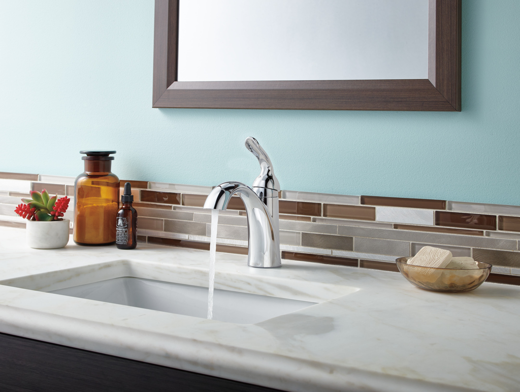 Delta Lahara®: Single Handle Bathroom Faucet - Single Handle Lever - Chrome