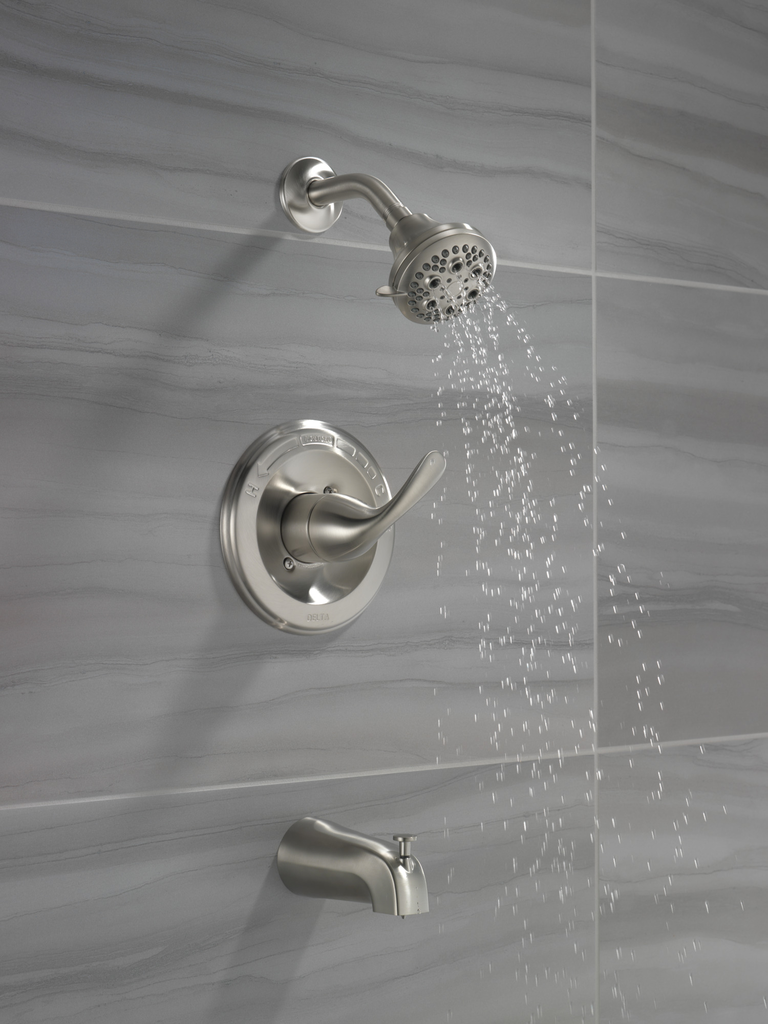Delta Classic: Monitor® 13 Series Tub & Shower Trim - Single Handle Lever - Stainless
