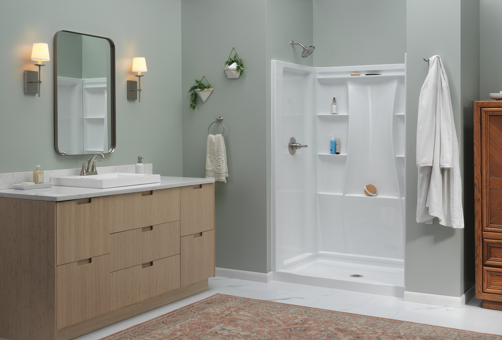 Delta Woodhurst™: Bathroom Faucet - Two Handle Lever - Stainless