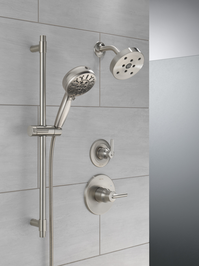 Delta Trinsic®: 3-Setting 2-Port Diverter Trim - Single Handle Lever - Stainless