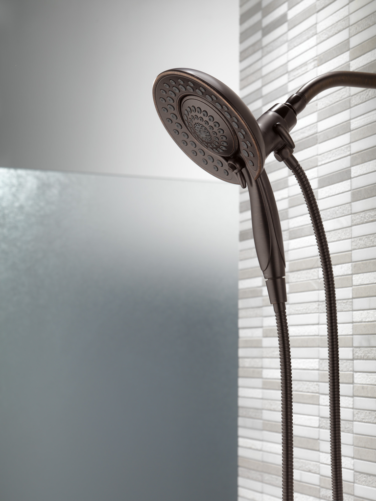 Delta Universal Showering Components: In2Ition® 5-Setting Two-In-One Shower - Venetian Bronze
