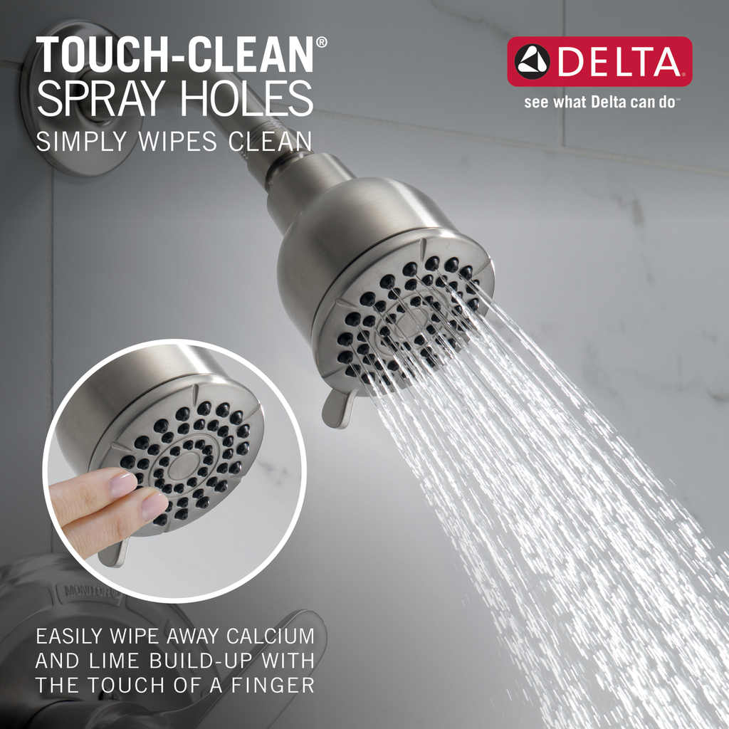 Delta Foundations®: Monitor® 13 Series Tub & Shower Trim - Single Handle Lever - Stainless