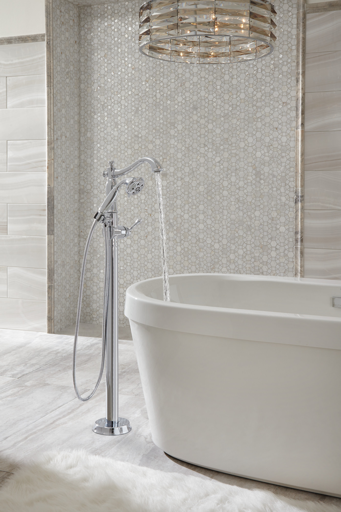 Delta Cassidy®: Metal Lever Handle Kit - 13 / 14 Series & Floor Mount - Single Handle Lever - Chrome