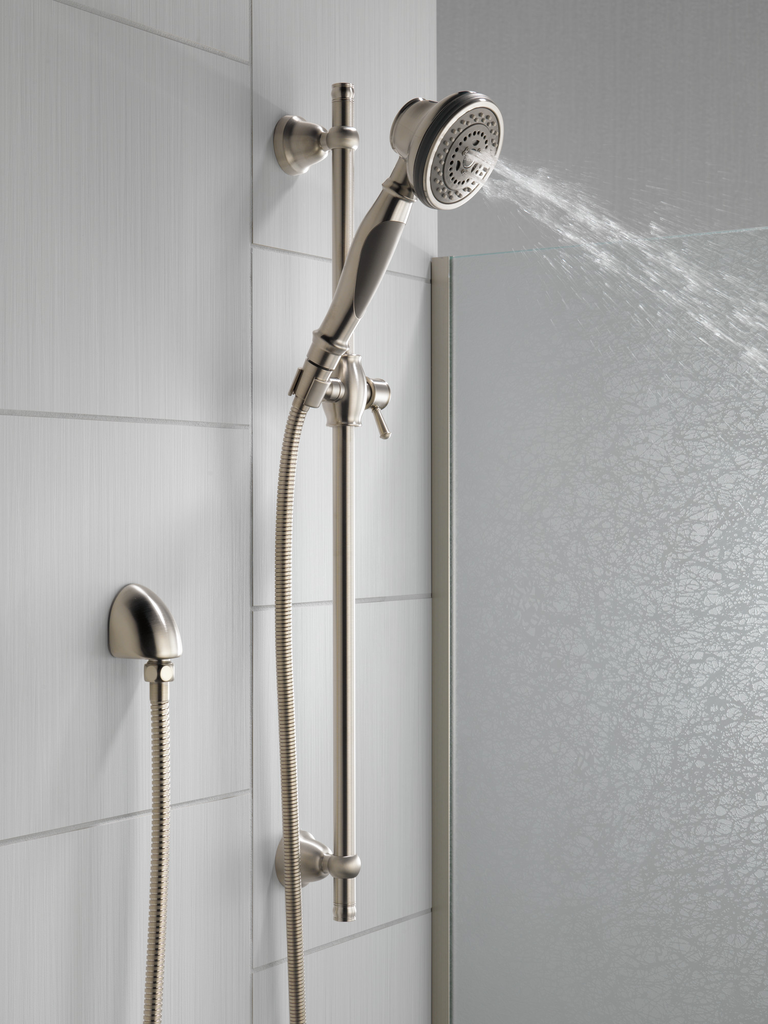 Delta Other: Premium 3-Setting Slide Bar Hand Shower - Stainless