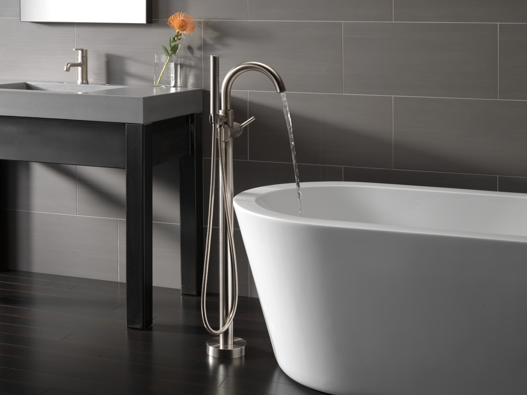 Delta Trinsic®: Single Handle Bathroom Faucet - Single Handle Lever - Stainless