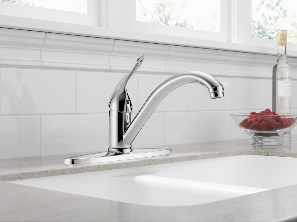 Commercial Hdf®: Single Handle Centerset Kitchen Faucet - Single Handle Lever - Chrome