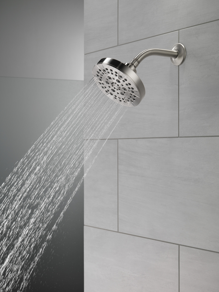 Delta Universal Showering Components: 5-Setting Showerhead - Stainless