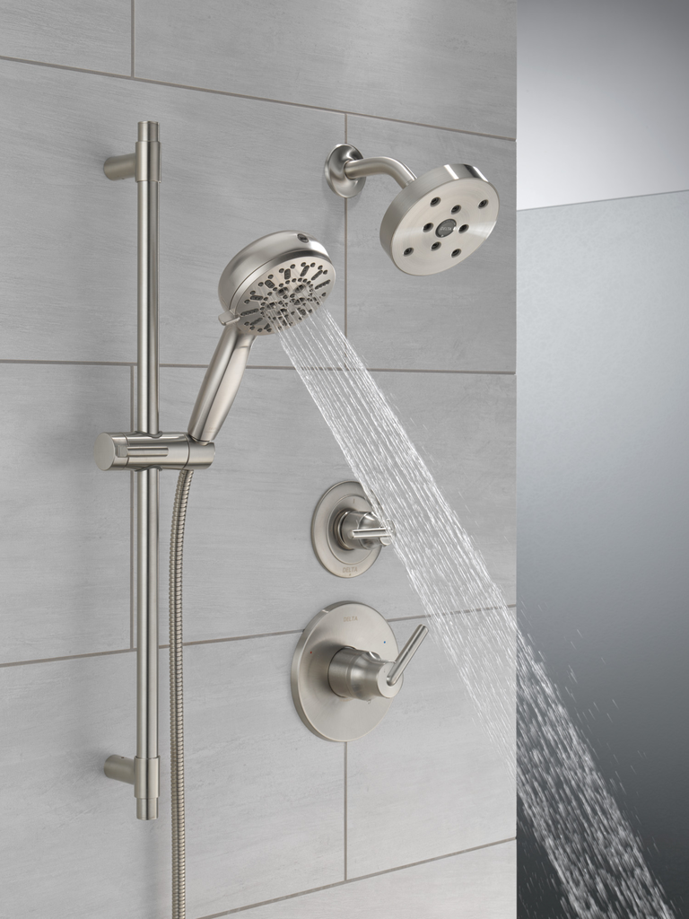 Delta Trinsic®: 3-Setting 2-Port Diverter Trim - Single Handle Lever - Stainless